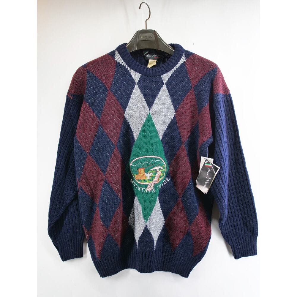 Vintage Gian Alberto Pullover Sweater Wool Blend Made In Italy Mens Size L NEW